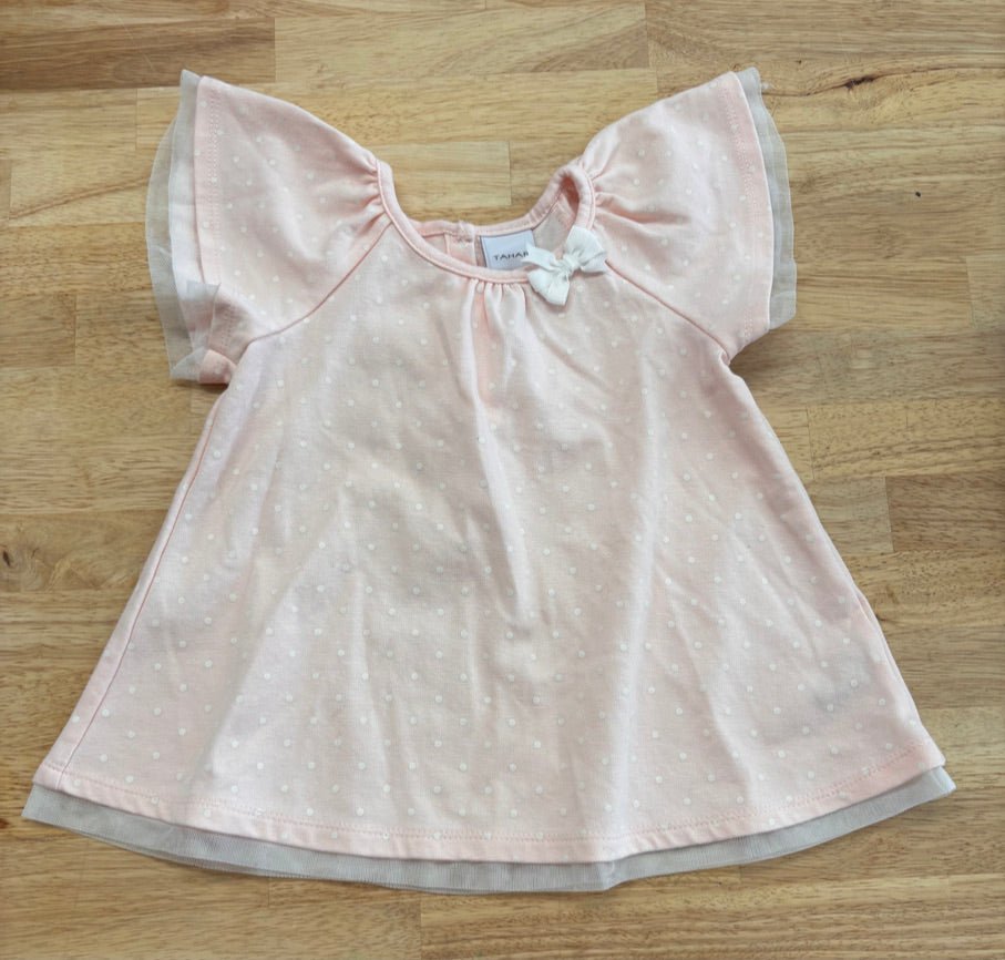 Tahari Top with Tulle Trim – 18 Months - Nest and Sprout - Consignment