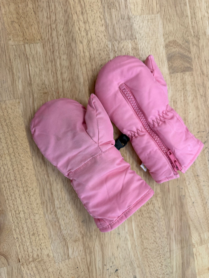 Hot Paws Snow Mittens – 12-24M | Pink Velcro