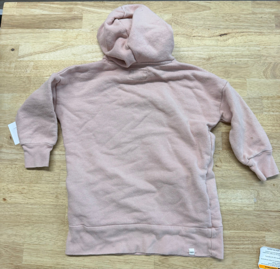 Mini Mioche Hooded Tunic Dress – 1/2 | Light Pink Long Sleeve | Play