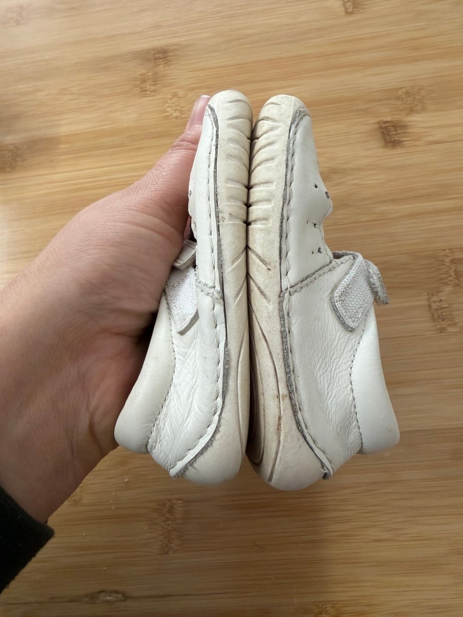 NEXT First Crawler Mary Jane Shoes – 5.5/6 | White Leather Standard Fit - Nest and Sprout-Consignment