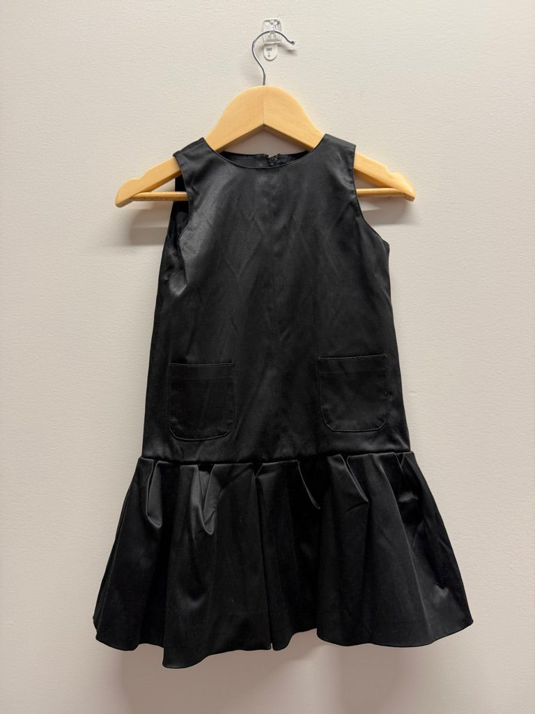 Joe Fresh Drop Waist Satin Dress – 3 | Black | Vintage Pre-2014 - Nest and Sprout-Consignment