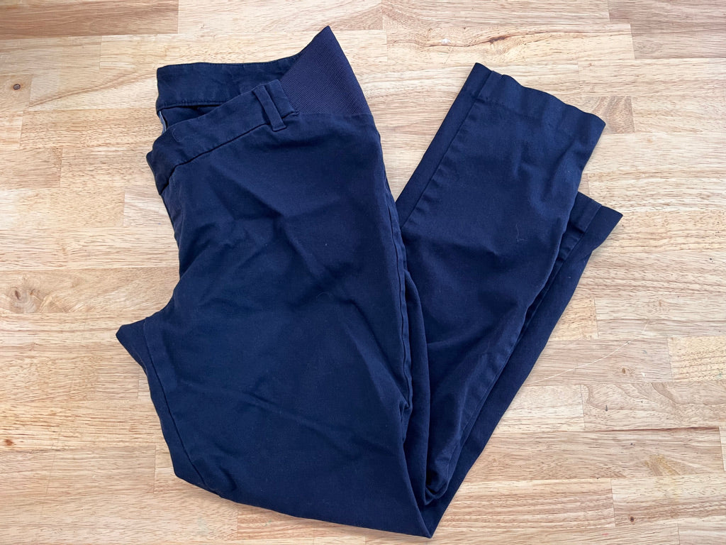 Old Navy Size S Blue Maternity Pixie Chino Pants