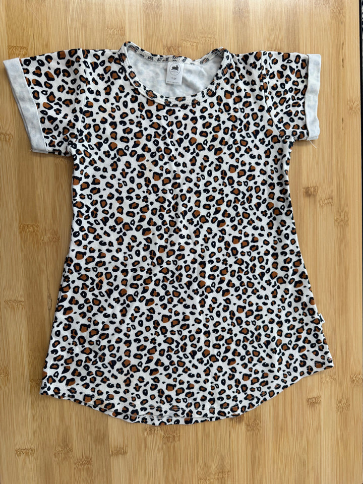 Little & Lively Cheetah Print Dress – 1–2T | Short Sleeve | Play