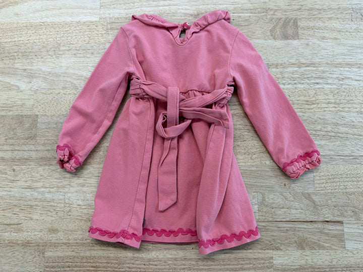 Matilda Jane Dress – 3–6M | Pink Ruffle Neckline Long Sleeve