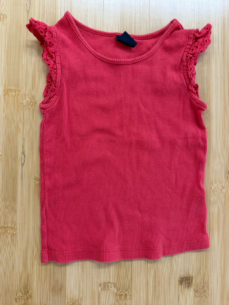 Baby Gap Lace Ruffle Cap Sleeve Tank – 4 | Red