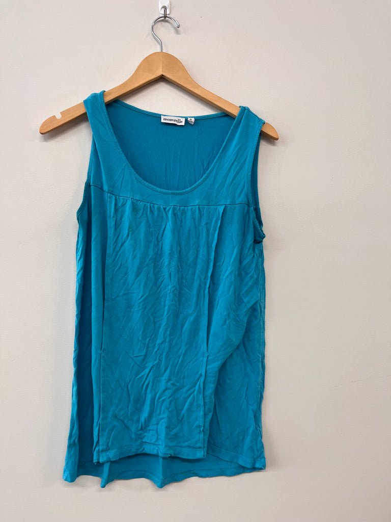 Momzelle Large Nursing Top – BLUE - Nest and Sprout - Consignment
