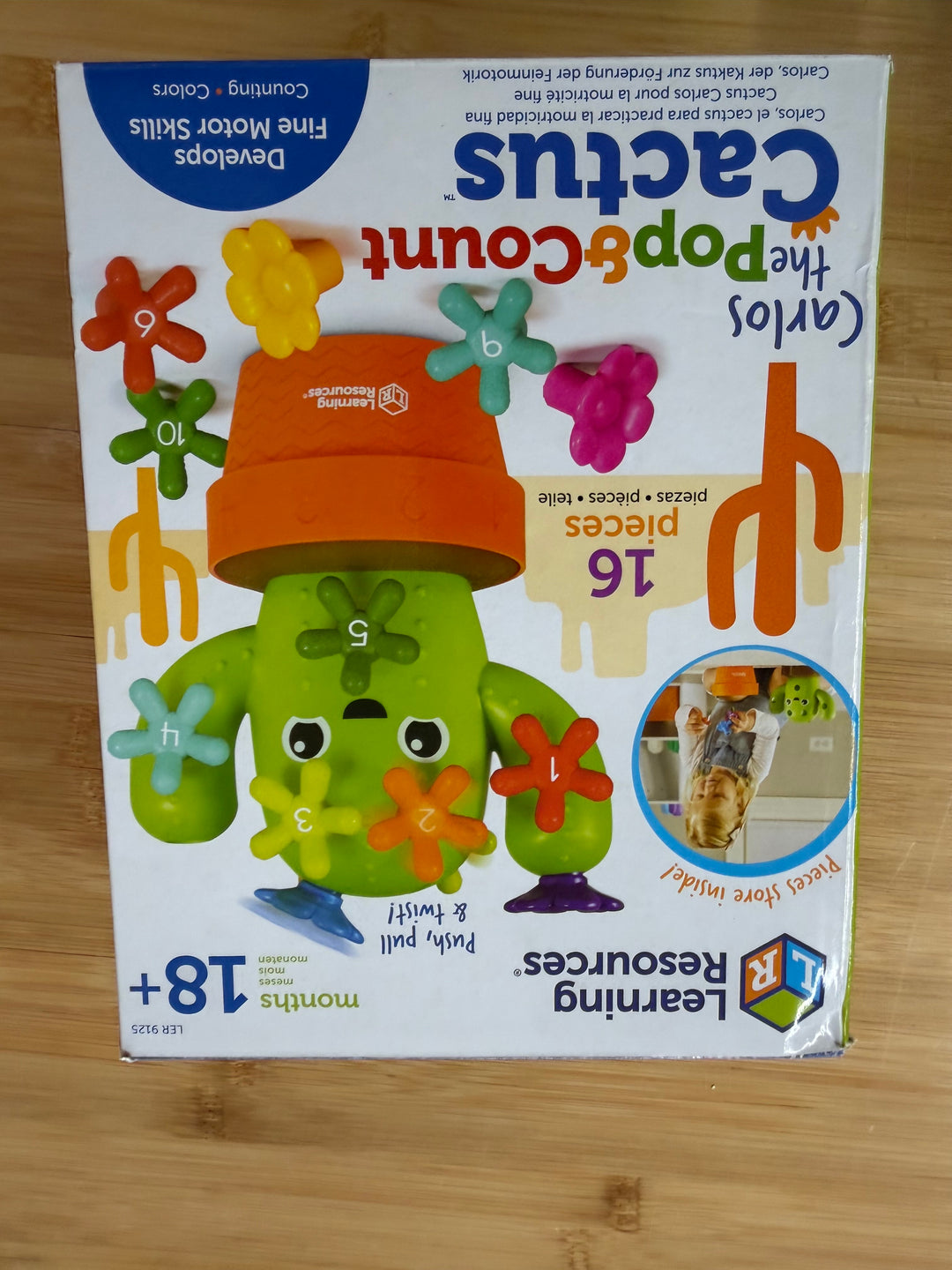 Learning Resources Carlos the Pop & Count Cactus – 18M+ | Used in Package