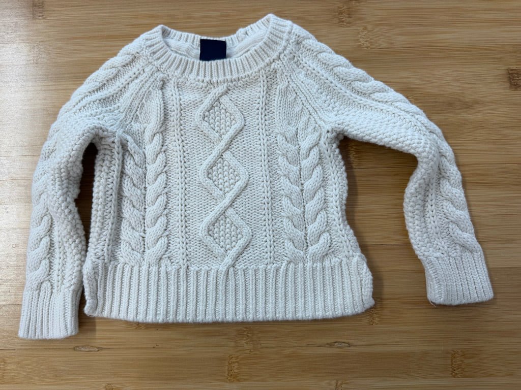 Baby Gap Cable Knit Sweater – 18–24M | Fits 12M Due to Shrinkage - Nest and Sprout-Consignment