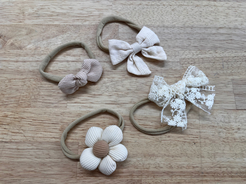 Bow Set – Neutral (4-Pack)