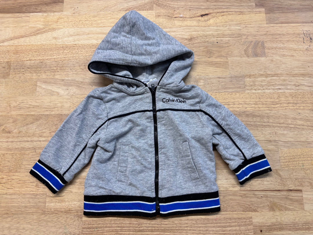 Calvin Klein 6–9M Zip-Up Hoodie