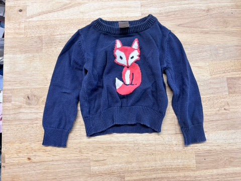OshKosh Navy Fox Sweater 18M - Nest and Sprout - Consignment