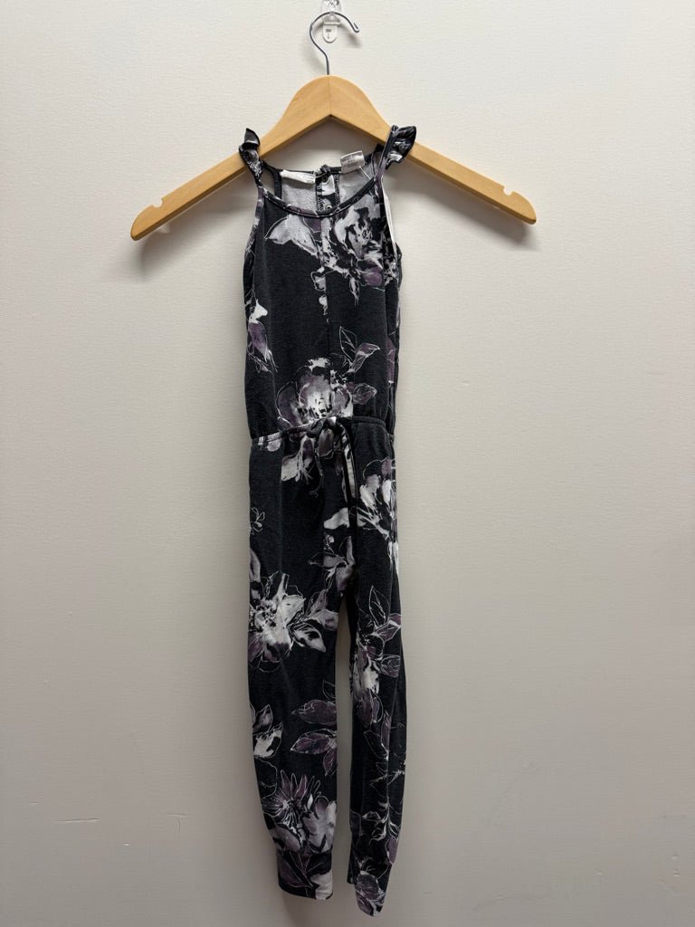 Jade & Carly by Priv Modal romper – 1–2T | Black Purple Floral | Play - Nest and Sprout-Consignment