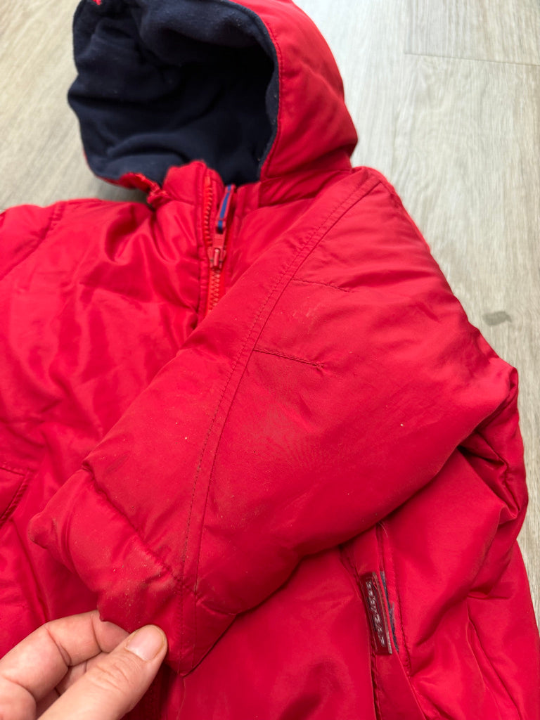 Gap Insulated Jacket – 3Y | Red Zip-Off Hood Navy Fleece Liner Vintage 2000 | Play