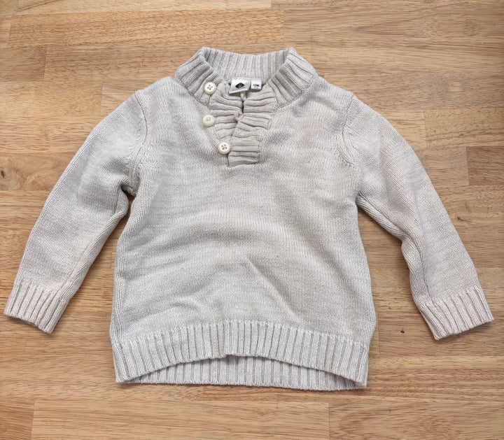 Grain de Blé 12M Knit Sweater (Off White, Light Staining)