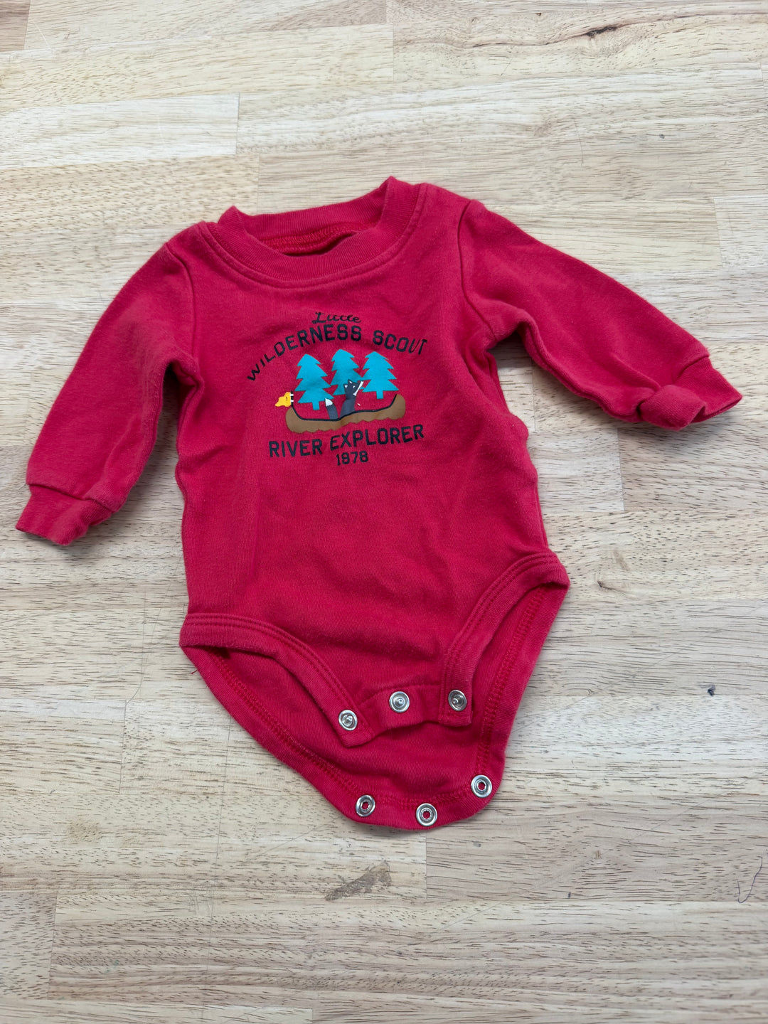 Carter's Little Wilderness Scout Bodysuit – Newborn | Red