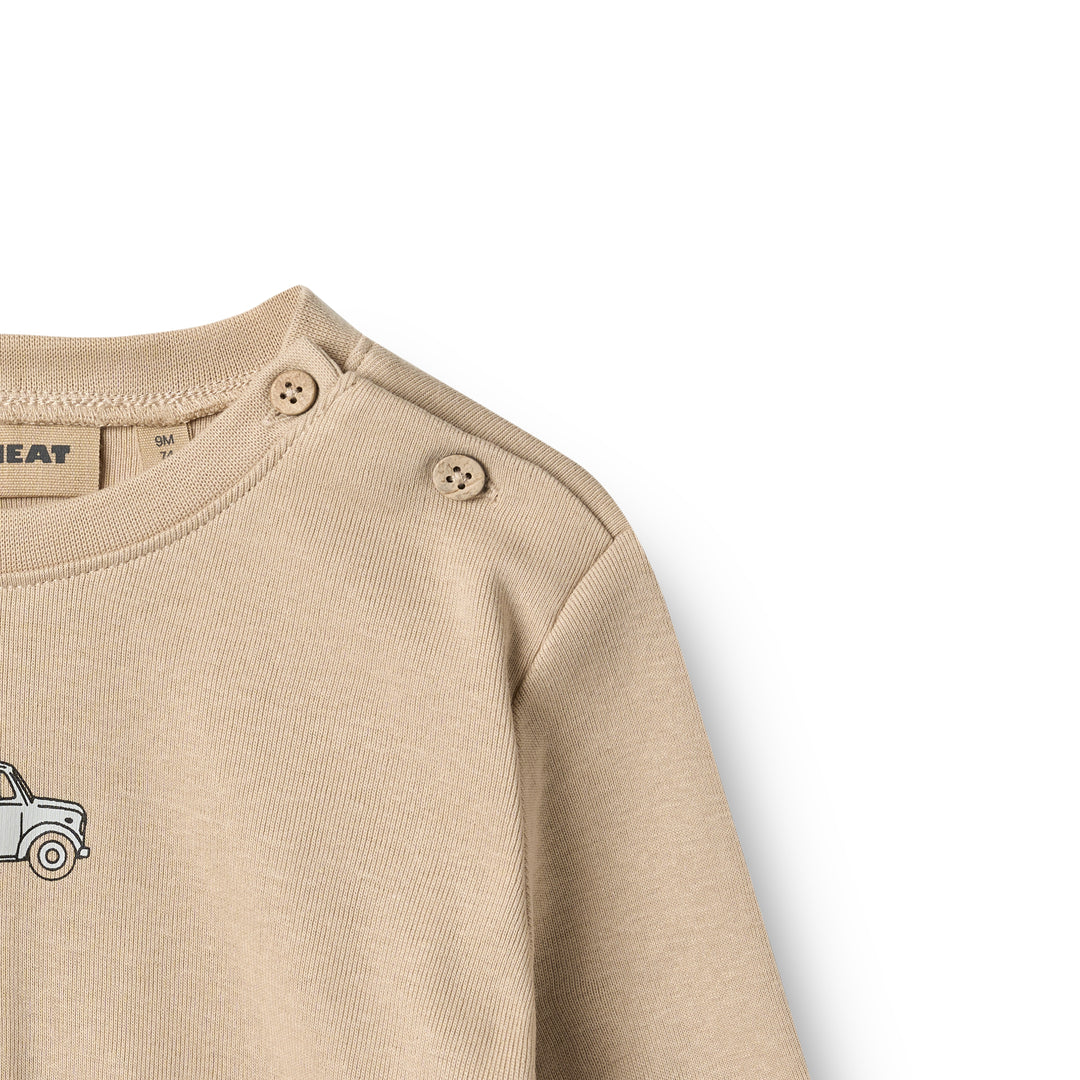 Wheat Baby & Toddler Long Sleeve Shirt | Warm Sand