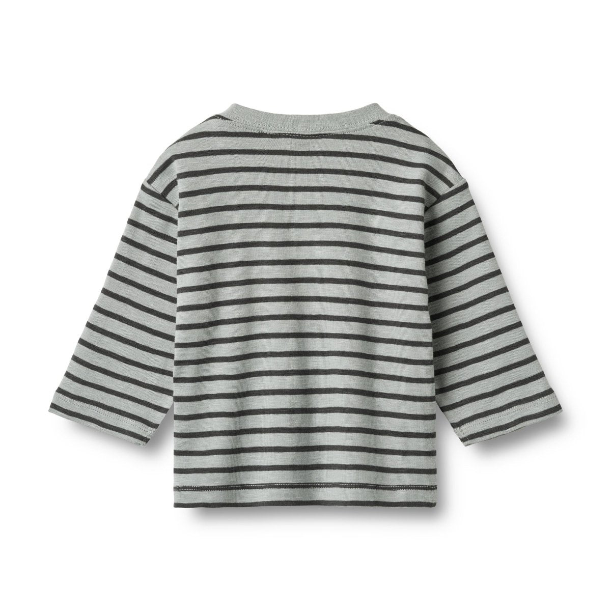 Wheat Baby & Toddler Long Sleeve Shirt | Dallas in Soft Blue Stripe - Nest and Sprout - Wheat Kids