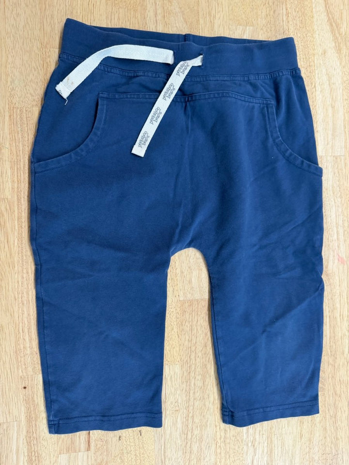 Peekaboo Beans Blue Harem Short – 8 | Front Pocket - Nest and Sprout-Consignment