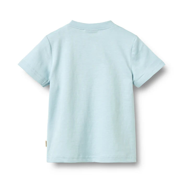 Wheat Kids Shirt – Wally – Summer Sky | 12M-2Y