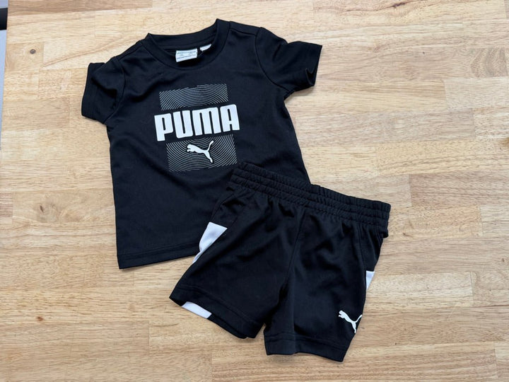 Puma Two - Piece Set – 3–6M | Black Athletic - Nest and Sprout - Consignment