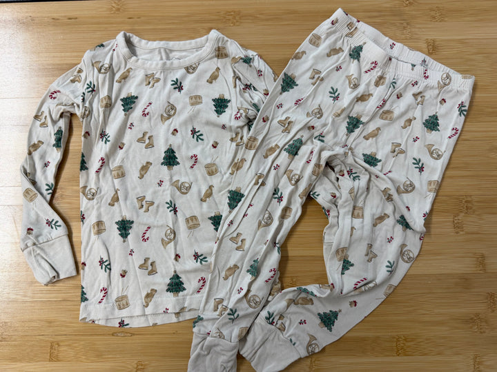 Purely Soft Christmas Jammies – 2T | Light Beige | Holiday