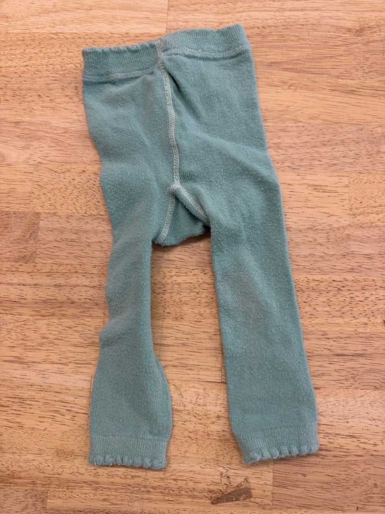 Finn + Grin Footless Tights – 105cnm | Green Custom Dyed - Nest and Sprout-Consignment