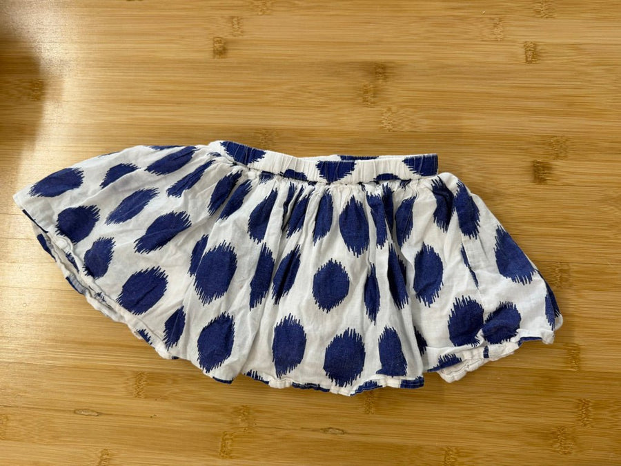 Joe Fresh Skort – 2 | White Blue Spots - Nest and Sprout-Consignment