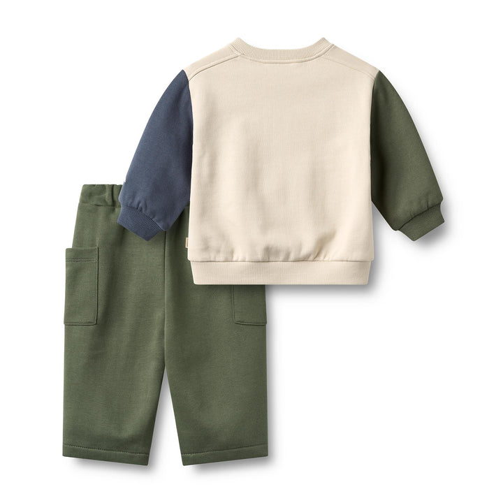 Wheat Outfit Set – Elliot Embroidery – Offwhite