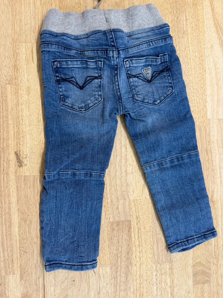 Guess Slim Fit Elastic Waist Jeans – 2Y | Medium Wash