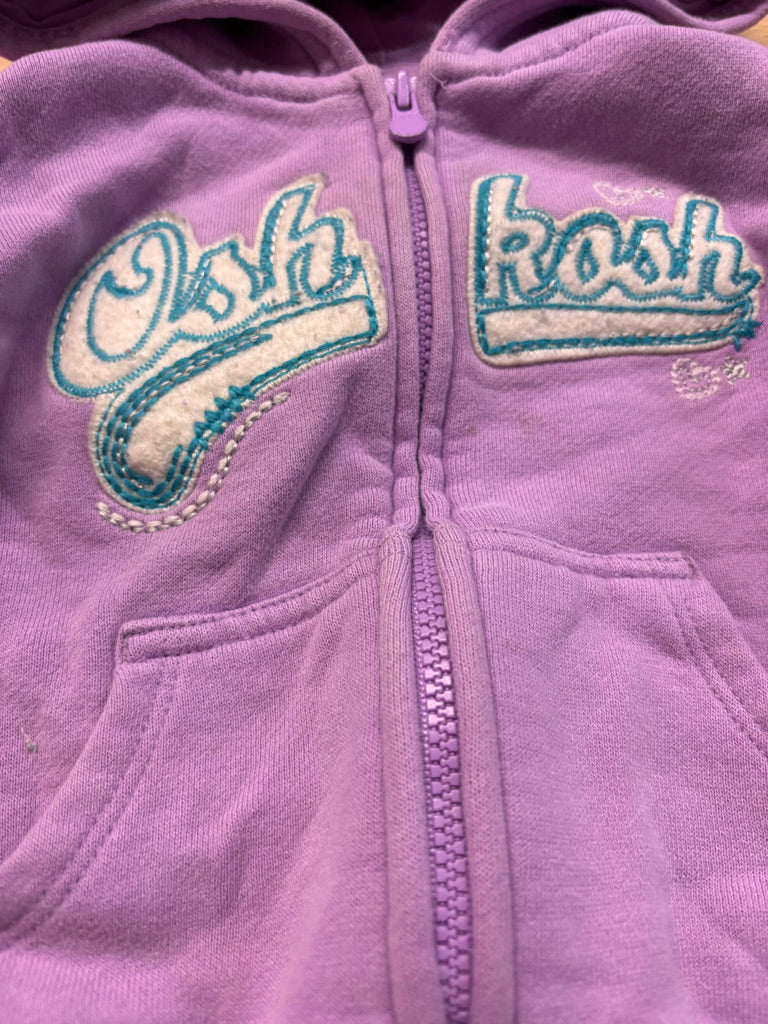 OshKosh Hoodie – 18M Purple Zip-Up