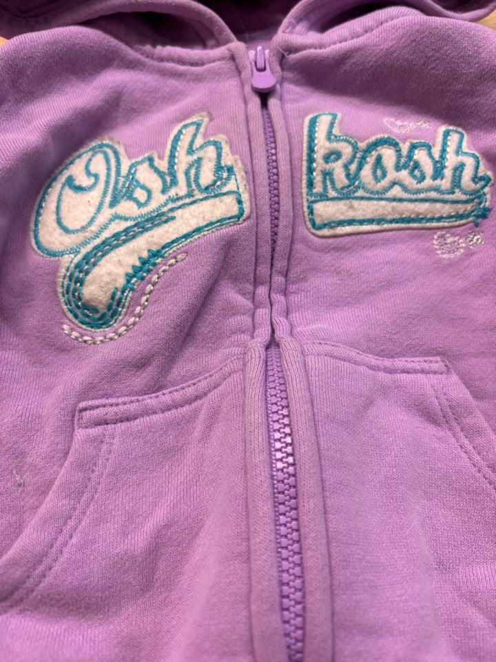 OshKosh Hoodie – 18M Purple Zip-Up