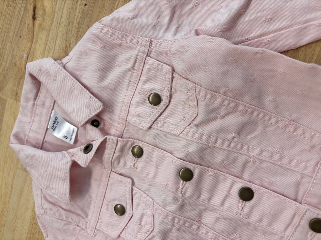 Anko 3Y Pink Denim Jacket - Nest and Sprout - Consignment