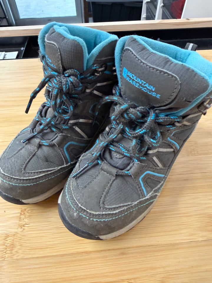 Mountain Warehouse Waterproof Ankle Boots – One Size | Grey & Light Blue