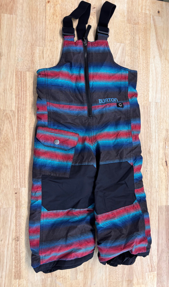 Burton Snowpants 2T – Blue/Red Stripe