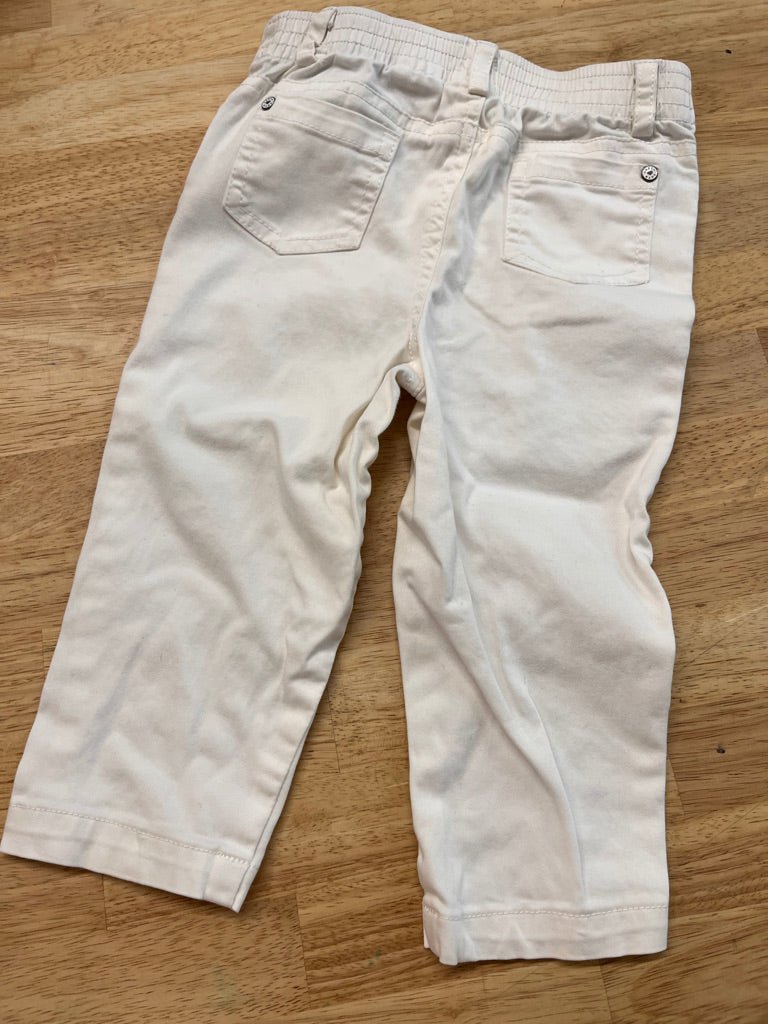 Joe Fresh 12–18M – Blue Jeans with Floral Liner - Nest and Sprout - Consignment