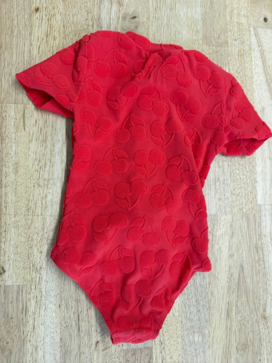 Old Navy One Piece Swimsuit – 4T | Cherry Print | Short Sleeve