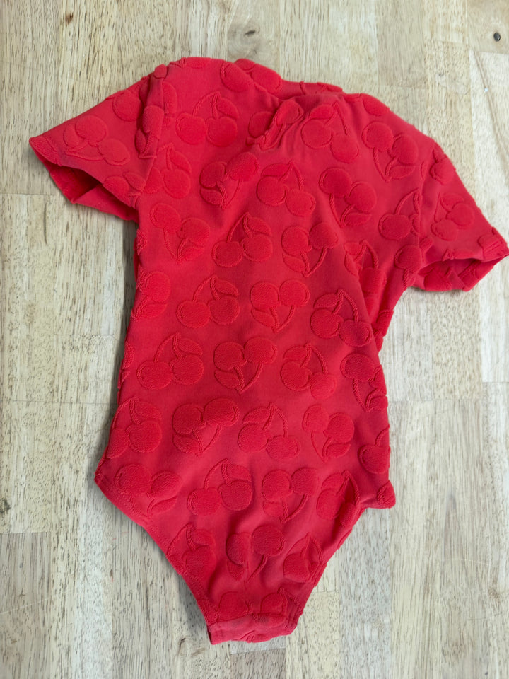 Old Navy One Piece Swimsuit – 4T | Cherry Print | Short Sleeve
