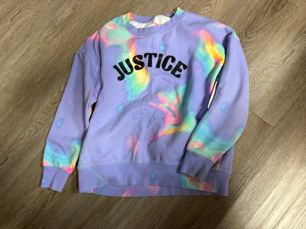 Justice Sweatshirt – Purple Tie-Dye - Nest and Sprout-Consignment