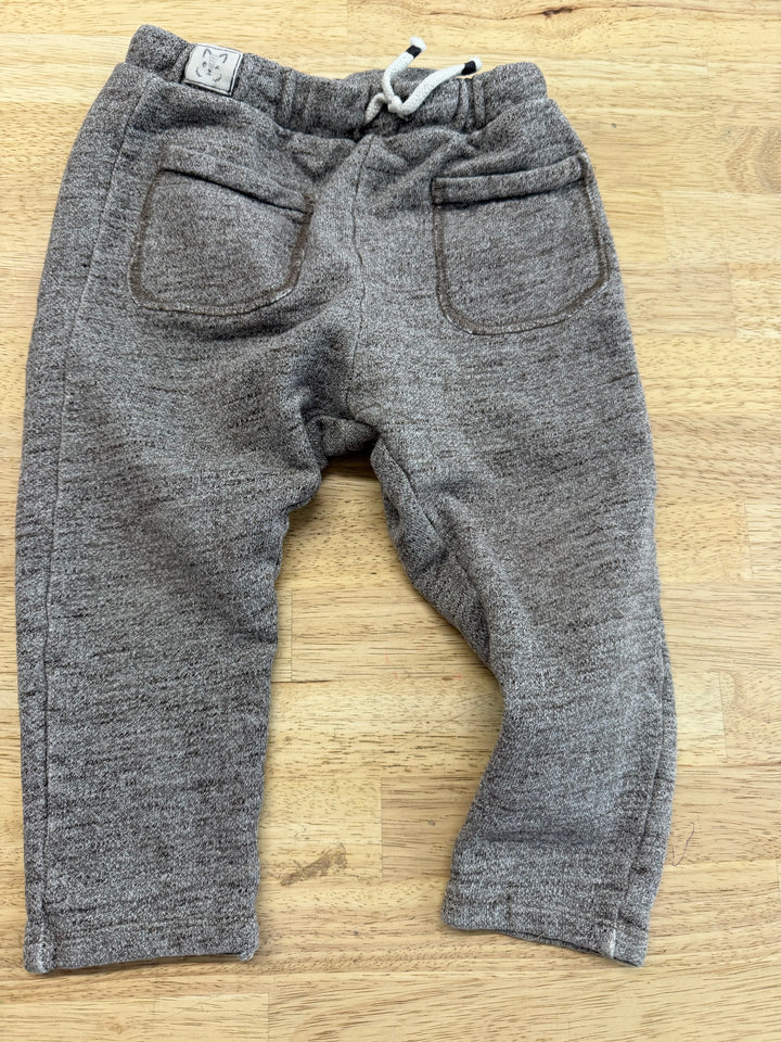 Zara Baby Boy Harem Jogger – 18–24M | Brown Heathered