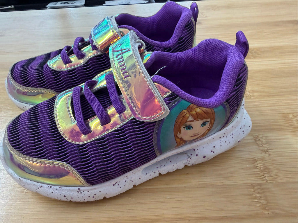 Disney Frozen Sneakers – 12 | Purple Anna & Elsa