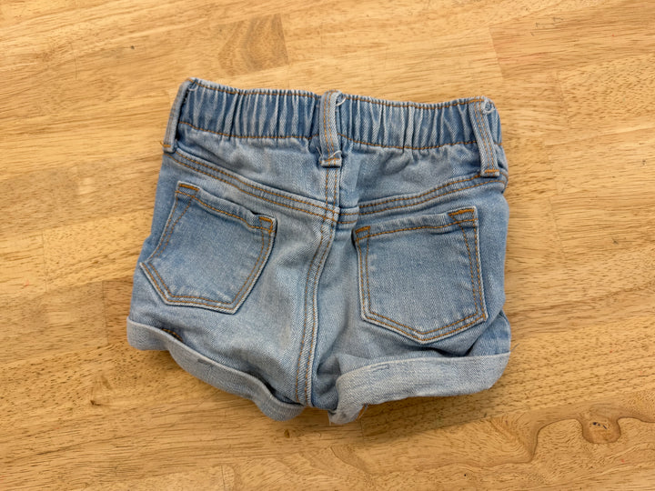 Old Navy Denim Shorts – 12–18M | Rolled Edge