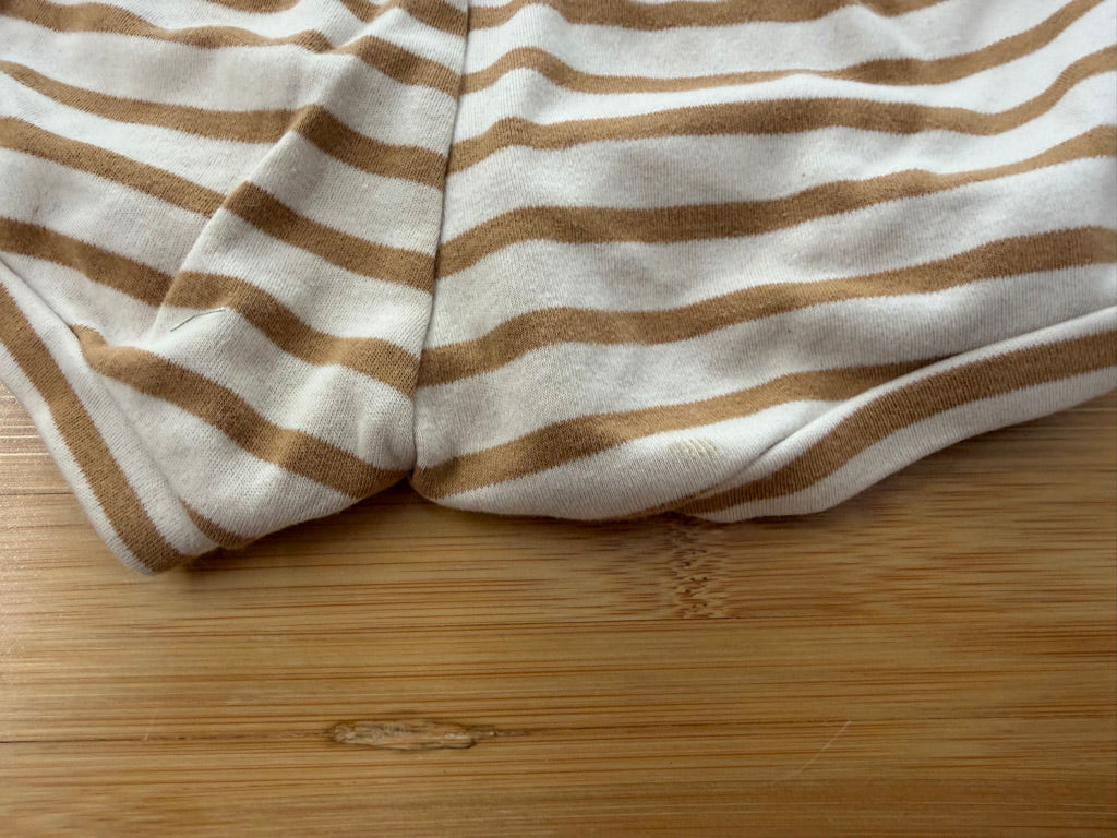 Little & Lively Shorts – 1–2Y Est. | Cream & Brown Stripe | Play