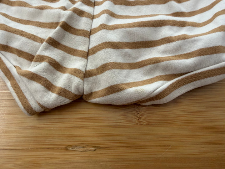 Little & Lively Shorts – 1–2Y Est. | Cream & Brown Stripe | Play