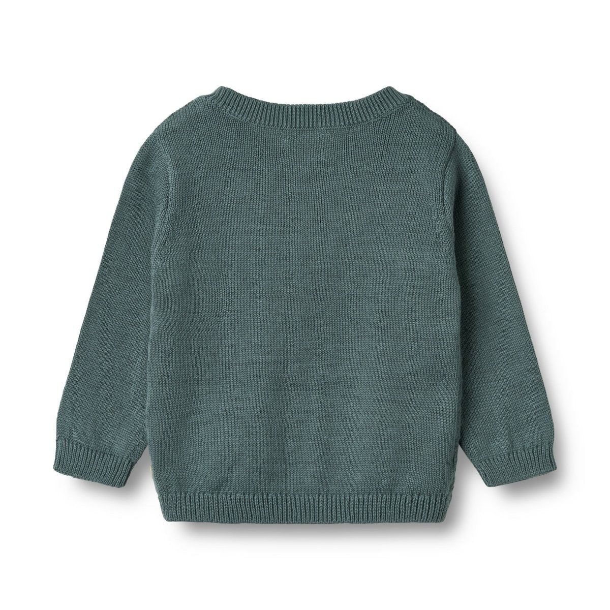 Baby & Kids Knit Cardigan | Bjorn in Stormy Weather - Nest and Sprout - Wheat Kids