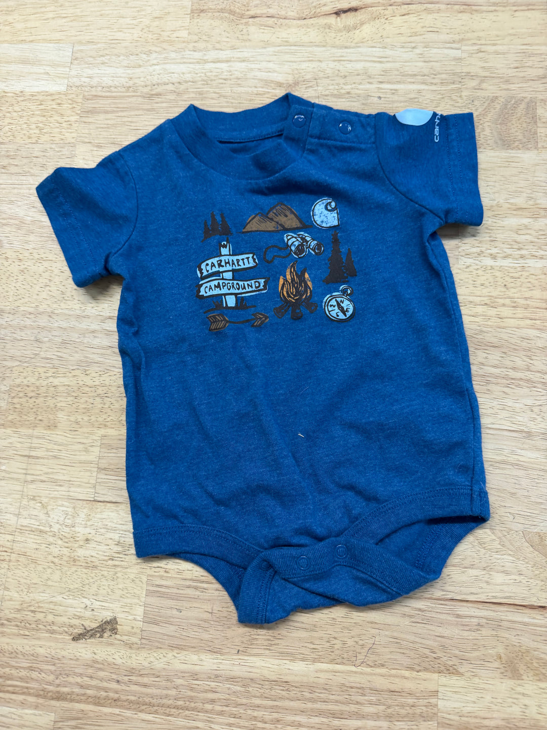 Carhartt Short Sleeve Bodysuit – 6M | Blue
