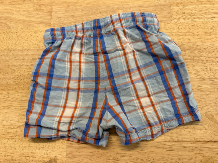 Hatley Blue Plaid Shorts – 12–18M | Play