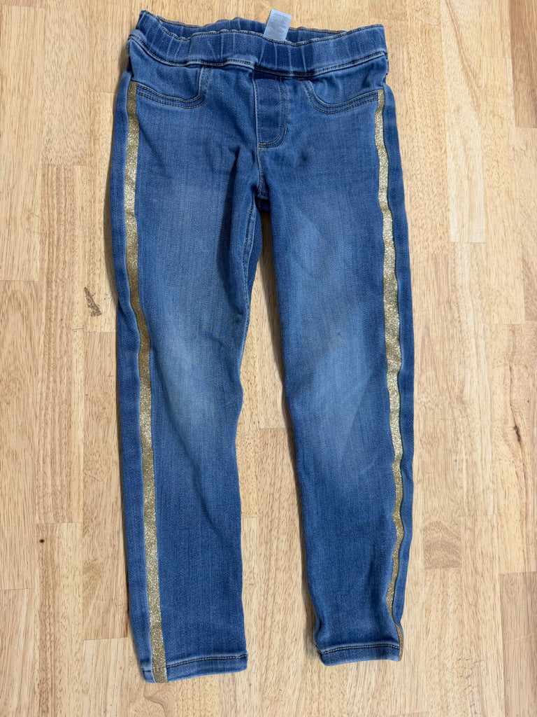 Carter's Gold Stripe Skinny Jeans – 6X | Medium Wash