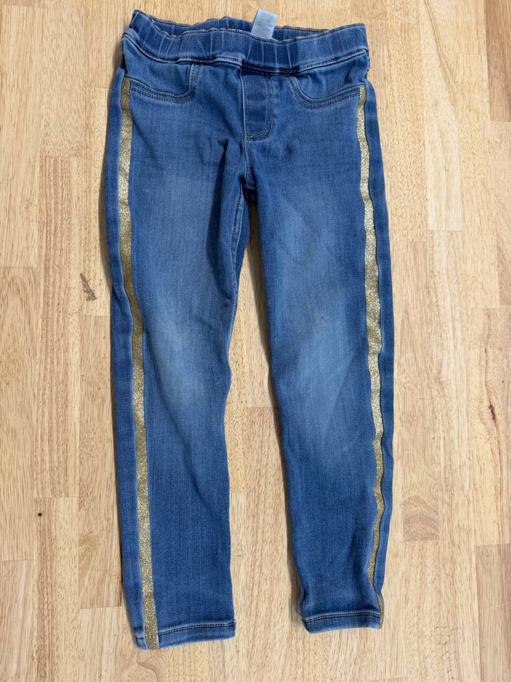 Carter's Gold Stripe Skinny Jeans – 6X | Medium Wash