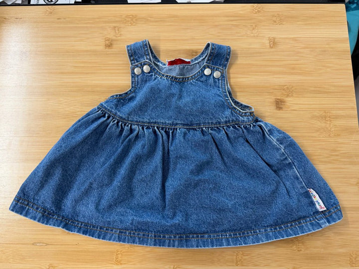 Please Mum Denim Dress – 12M | Medium Stone Wash Made in Canada - Nest and Sprout-Consignment