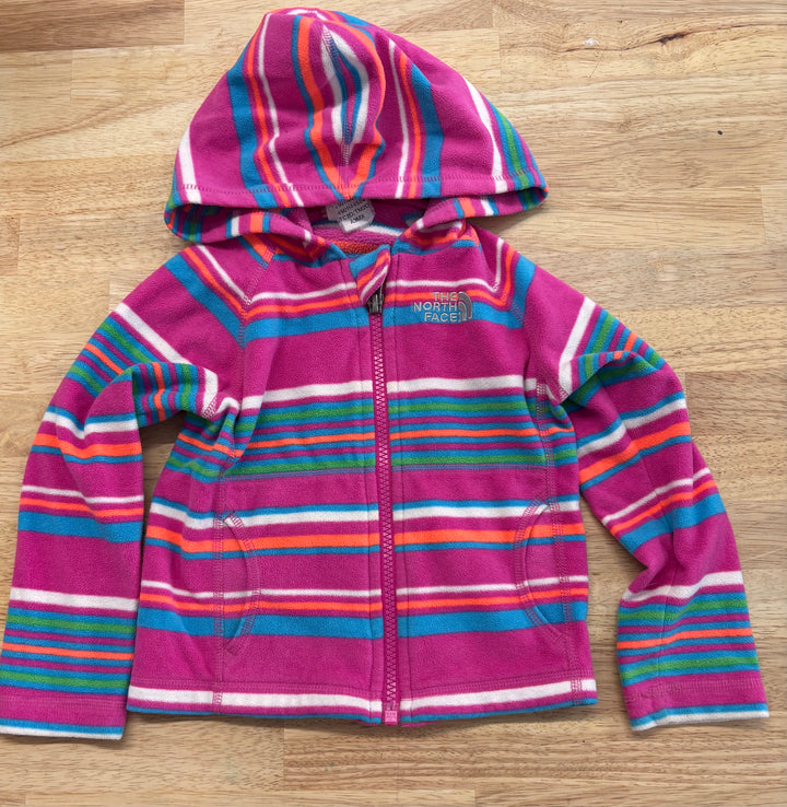 The North Face 2T Lightweight Hoodie – Pink Stripes